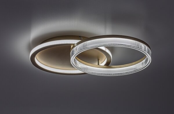 Rabalux 71472 - LED димируемо таванно осветително тяло RIVONA LED/22W/230V 3000-6500K 53,5x35 см + с дистанционно управление