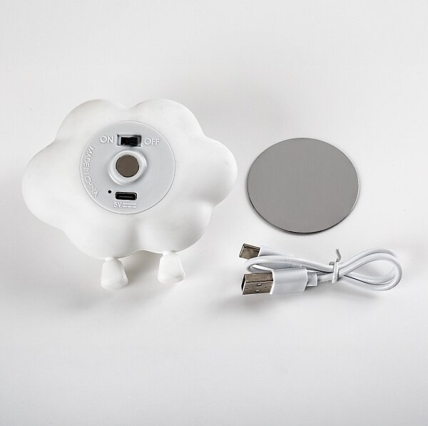 Rabalux 76045 - LED димируема презареждаема сензорна детска нощна лампа DREAMIES 2,7W/5V 200mAh облак
