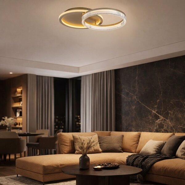 Rabalux 71472 - LED димируемо таванно осветително тяло RIVONA LED/22W/230V 3000-6500K 53,5x35 см + с дистанционно управление