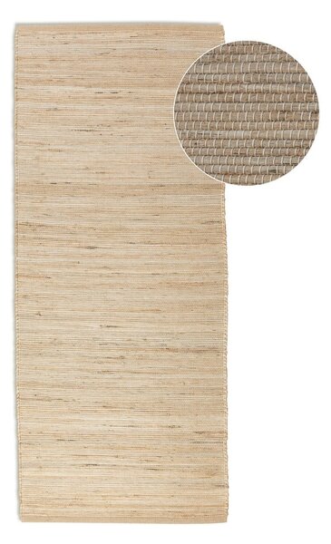 Бежова двустранна/ръчно изработена пътека със смес от юта 80x200 cm Handloom – Hanse Home