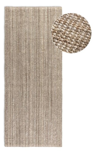 Кафяво-сива ютена пътека 80x200 cm Bouclé – Hanse Home