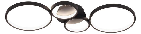 Brilagi - димируем LED плафон RINGO LED/34W/230V черен + дистанционно