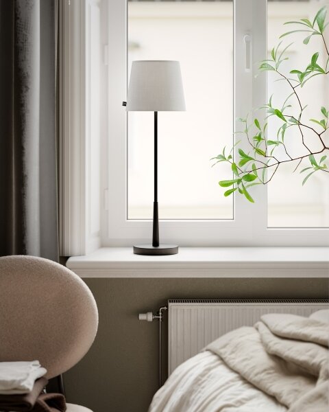 ByRydens 4002740-4002 - Настолна лампа LUMI 1xE27/8W/230V бяла/черна 68,5 см