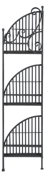 Черна метална ъглова сгъваема стойка за цветя - Esschert Design