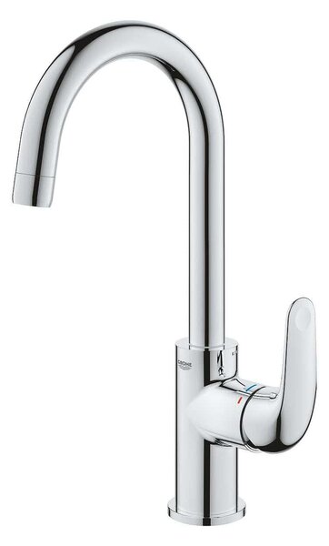 Grohe Euroeco Едноръкохватков смесител за умивалник, L-размер, с изпразнител