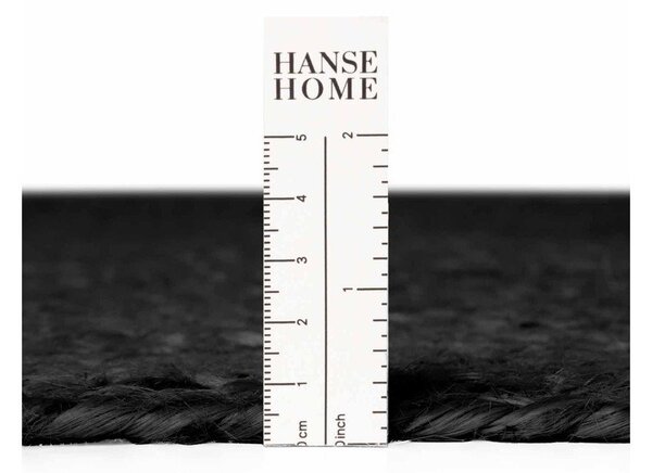 Черен двустранен ръчно изработен ютен килим 160x230 cm Braided – Hanse Home
