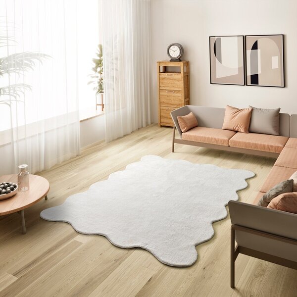 Бял килим подходящ за пране 120x170 cm Mellow – Universal
