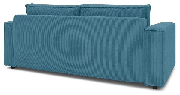 Тюркоаз сгъваем диван от рипсено кадифе 245 cm Nihad – Bobochic Paris