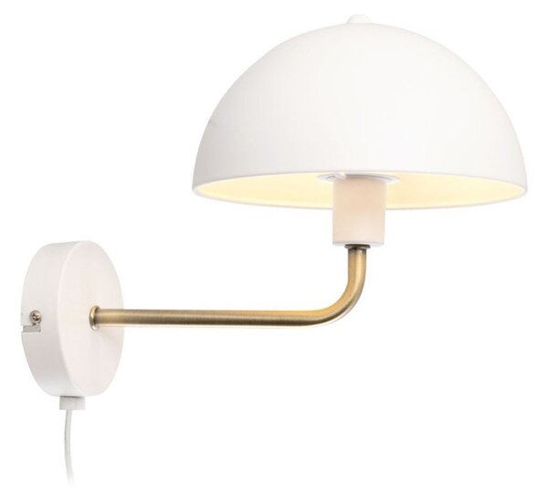 Стенна лампа в бяло-златист цвят, височина 25 cm Bonnet - Leitmotiv