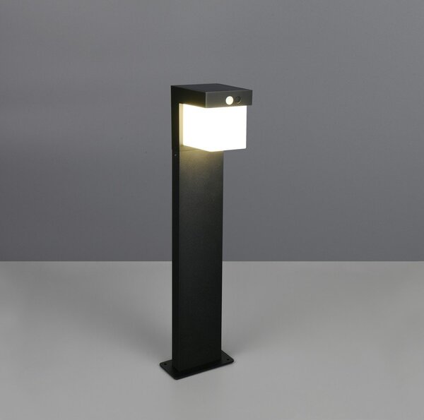 LED колонно външно осветително тяло със соларен панел (височина 50 cm) Colombo – Reality