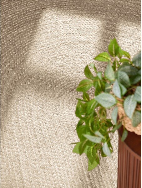 Двустранен ръчно изработен ютен килим в светло естествен цвят 160x230 cm Braided – Hanse Home