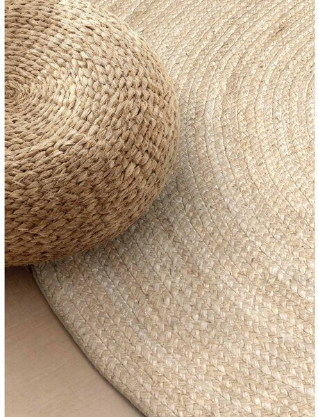 Двустранен ръчно изработен ютен килим в светло естествен цвят 160x230 cm Braided – Hanse Home