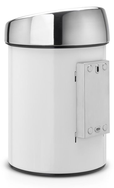 Бяло стоманено кошче за боклук с отваряне с докосване 3 l Touch Bin – Brabantia