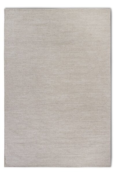 Бежов ръчно изработен килим със смес от вълна 80x150 cm Pradesh Linen White – Elle Decoration