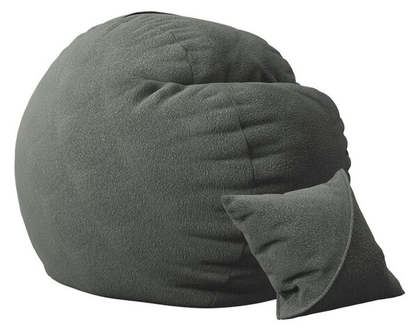 Комплект, Барбарон и декоративна възглавница, 600л., King Size - Smoke Grey, Перящ се калъф, Трансформира се в легло, Пълнеж с микс от мемори пяна и дунапрен, Гама Premium