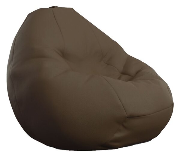 Калъф за пуф круша, 320л., Nirvana Grande - Chocolate, (Не съдържа пълнеж), PU кожа