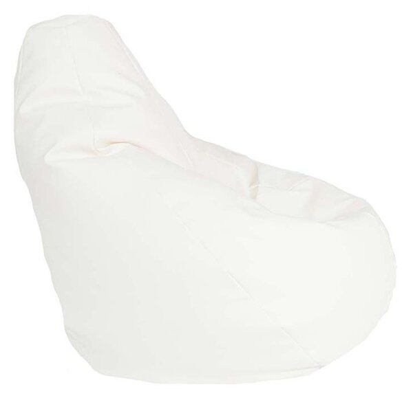Калъф за пуф круша, 220л., Nirvana Hobbit - White, (Не съдържа пълнеж), PU кожа