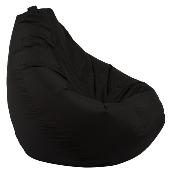 Калъф за пуф круша, 320л., Nirvana Grande - Panama Black, (Не съдържа пълнеж), водоустойчив
