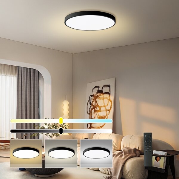 Brilagi- Димируема LED лампа POOL SMART LED/180W/230V Ø 120 см Wi‑Fi Tuya черна + дистанционно управление