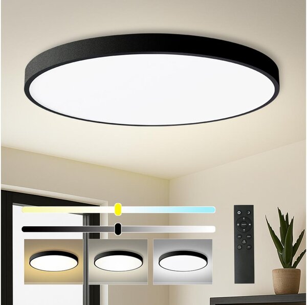 Brilagi- Димируема LED лампа POOL SMART LED/180W/230V Ø 120 см Wi‑Fi Tuya черна + дистанционно управление