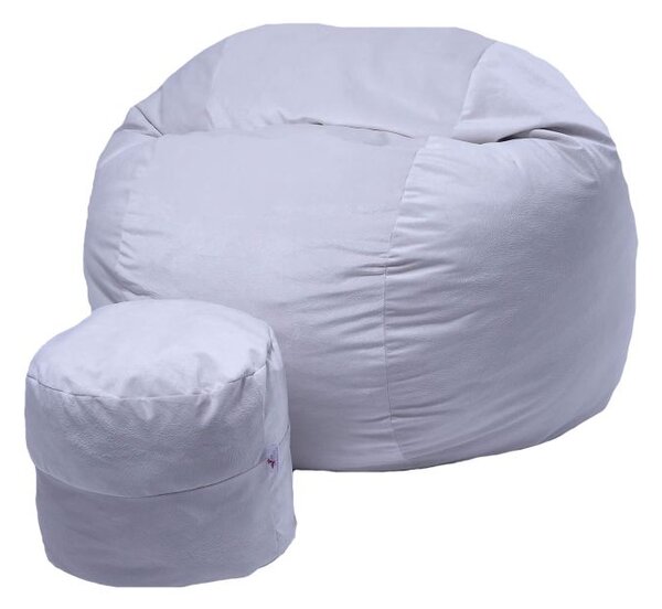 Комплект, Барбарон и табуретка за крака, 700л., King Size - Snowflake, Перящ се калъф, Трансформира се в легло, Пълнеж с микс от мемори пяна и дунапрен, Гама Plush Honey