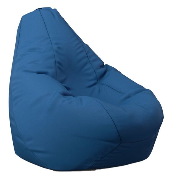 Пуф круша, 220л., Nirvana Hobbit - Teteron blue, За открито, Перящ се калъф, Пълнеж от Полистиролни перли
