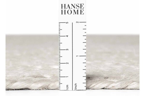 Бял двустранен ръчно изработен ютен кръгъл килим ø 140 cm Braided – Hanse Home