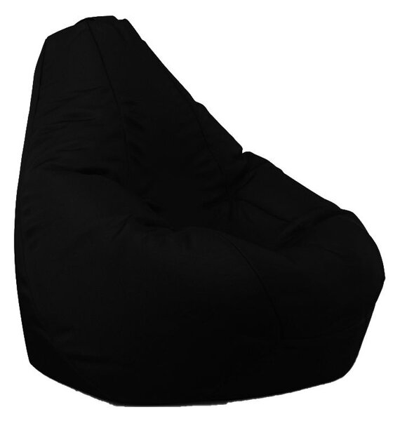 Пуф круша, 220л., Nirvana Hobbit - Teteron Black, За открито, Перящ се калъф, Пълнеж от Полистиролни перли