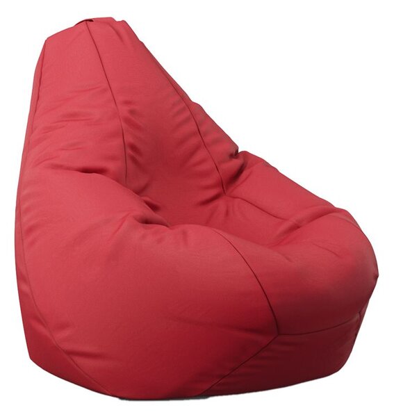 Пуф круша, 220л., Nirvana Hobbit - Teteron Red, За открито, Перящ се калъф, Пълнеж от Полистиролни перли