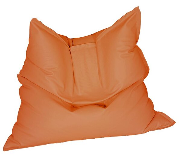 Калъф за пуф, Голяма възглавница, 350л., Magic Pillow - Orange, (Не съдържа пълнеж), Еко кожа