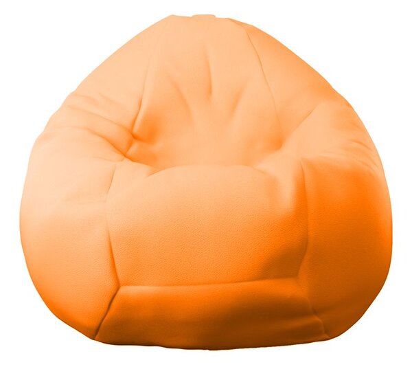 Калъф за пуф круша, 520л., Nirvana Gigant - Orange, (Не съдържа пълнеж), PU кожа
