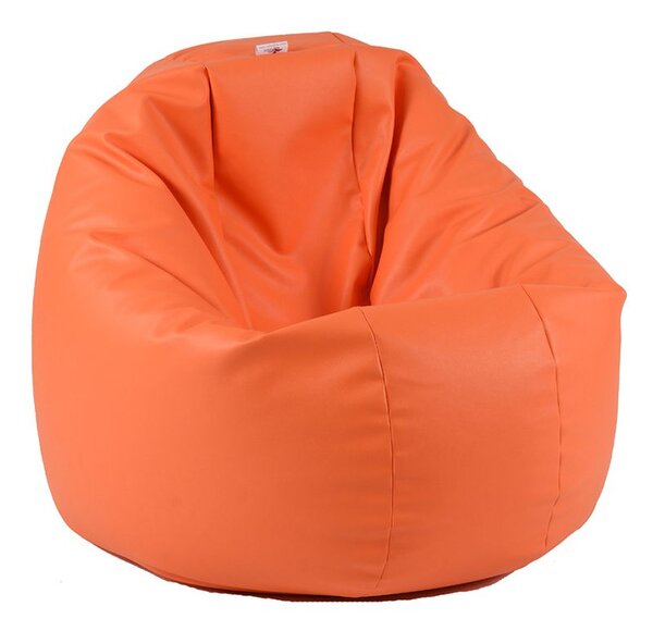 Калъф за пуф 330л., Relaxo XL - Orange, (Не съдържа пълнеж), Еко кожа