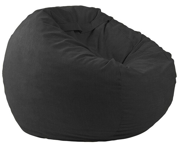 Барбарон 600л., King Size - Eerie Black, Перящ се калъф, Трансформира се в легло, Пълнеж с микс от мемори пяна и дунапрен, Гама Premium