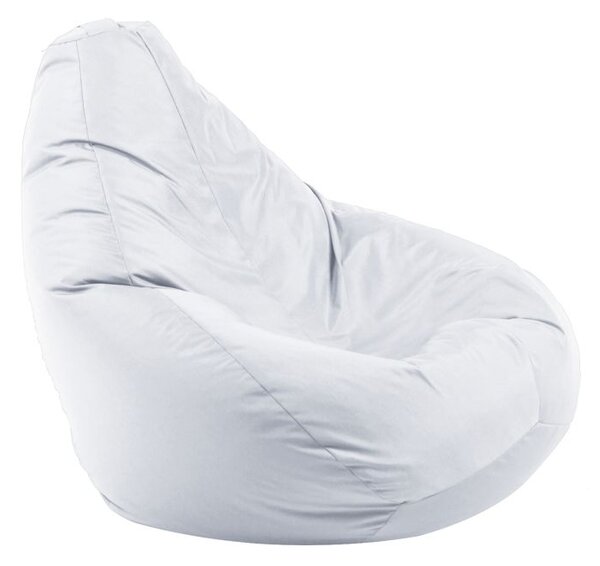 Калъф за пуф круша, 220л., Nirvana Hobbit - Teteron White, (Не съдържа пълнеж), за открито