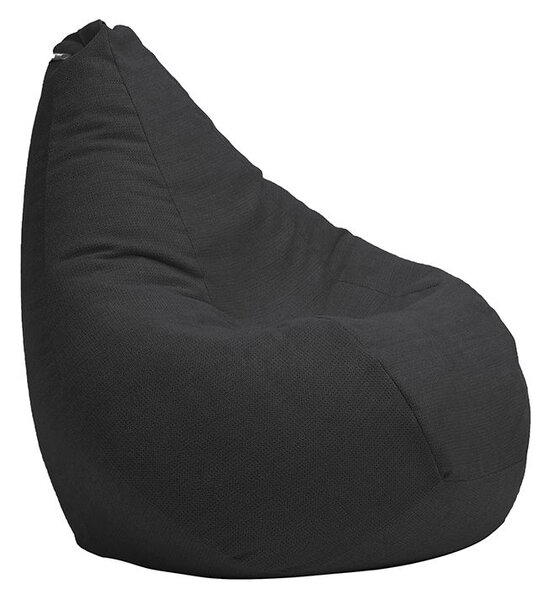Калъф за пуф круша, 160л., Nirvana Light - Eerie Black, (Не съдържа пълнеж), Гама Premium