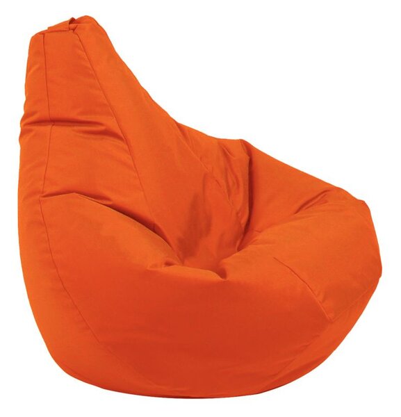 Калъф за пуф круша, 160л., Nirvana Light - Teteron orange neon, (Не съдържа пълнеж), за открито