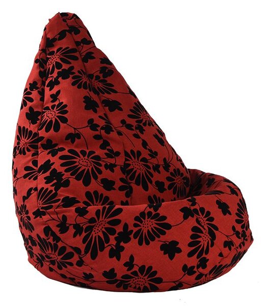 Калъф за пуф круша, 160л., Nirvana Light - Poppy, (Не съдържа пълнеж), Гама Premium