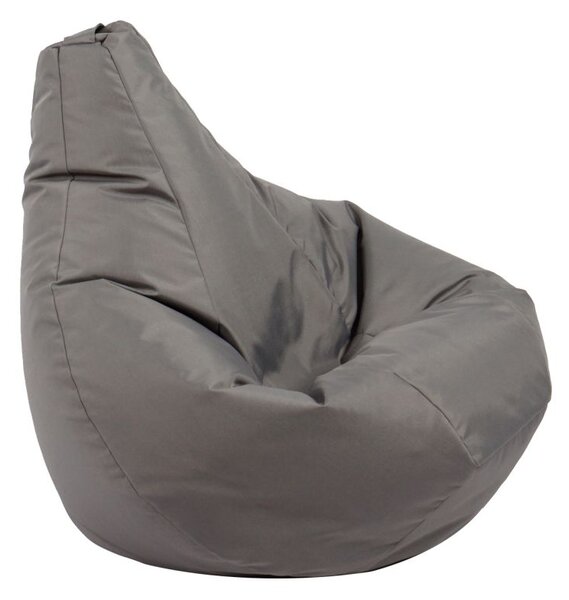 Калъф за пуф круша, 160л., Nirvana Light - Teteron Grey, (Не съдържа пълнеж), за открито