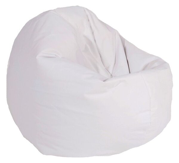 Калъф за пуф, 210л., Relaxo - White, (Не съдържа пълнеж), Еко кожа