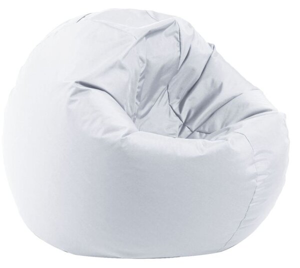Калъф за пуф, 210л., Relaxo - Teteron White, (Не съдържа пълнеж), за открито