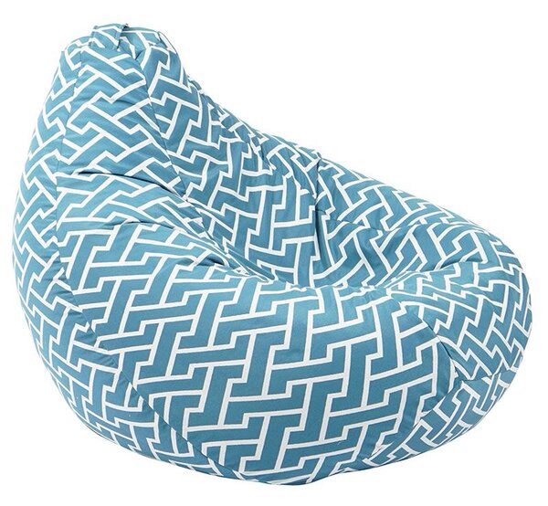 Пуф круша 320л., Nirvana Grande, Zippity Turquoise, Перящ се калъф, Пълнеж от Полистиролни перли, Гама Premium