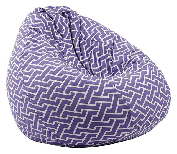 Пуф круша 520л., Nirvana Gigant, Zippity Purple, Перящ се калъф, Пълнеж от Полистиролни перли, Гама Premium