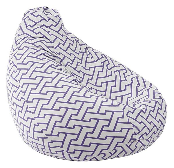 Пуф круша 320л., Nirvana Grande, Zappity Purple, Перящ се калъф, Пълнеж от Полистиролни перли, Гама Premium