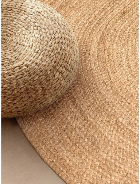 Двустранен ръчно изработен ютен килим в естествен цвят 160x230 cm Braided – Hanse Home