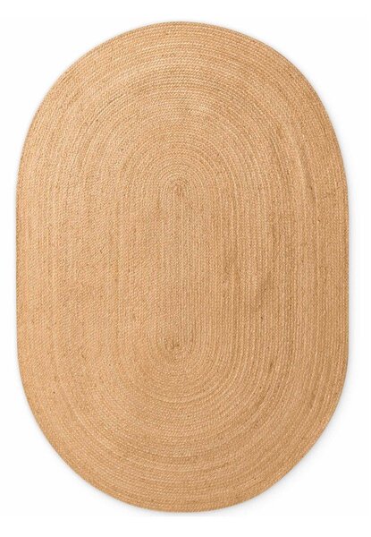 Двустранен ръчно изработен ютен килим в естествен цвят 160x230 cm Braided – Hanse Home