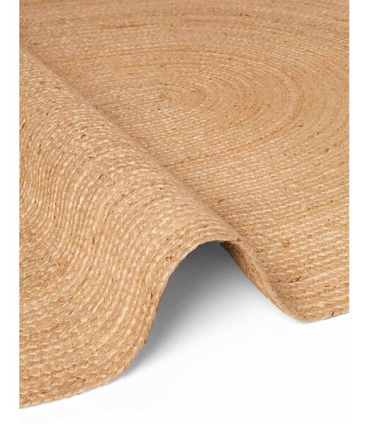 Двустранен ръчно изработен ютен килим в естествен цвят 160x230 cm Braided – Hanse Home