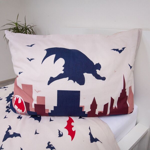 Единично памучно детско спално бельо 140x200 cm Batman "Gotham's Knight" – Jerry Fabrics