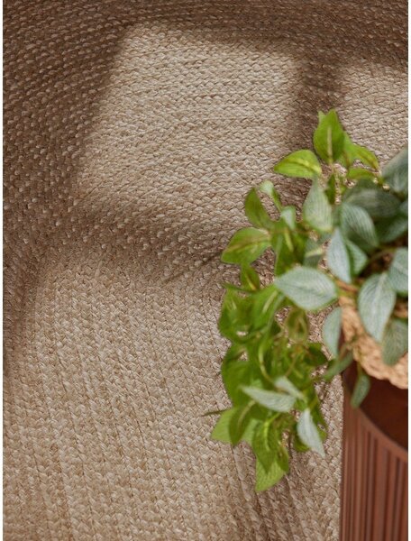 Двустранен ръчно изработен ютен килим в тъмно естествен цвят 160x230 cm Braided – Hanse Home