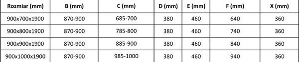 Mexen Apia душ кабина плъзгаща 90 x 70 см, прозрачно, хром - 840-090-070-01-00