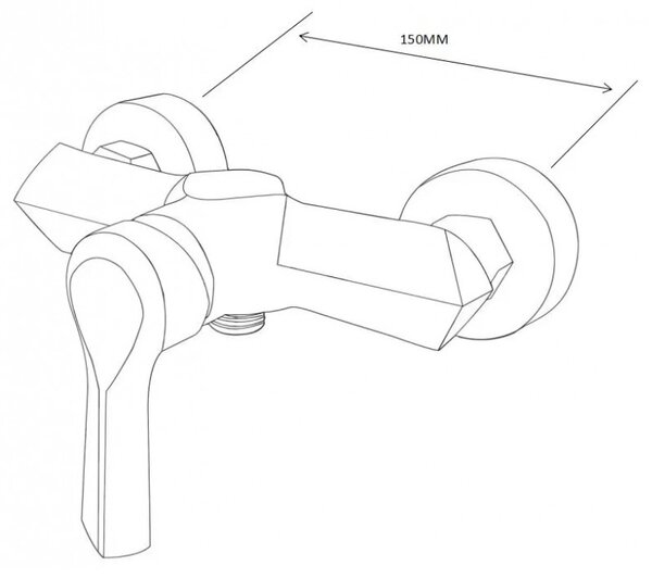 Mexen Sabre смесител за душ, бял - 72140-20